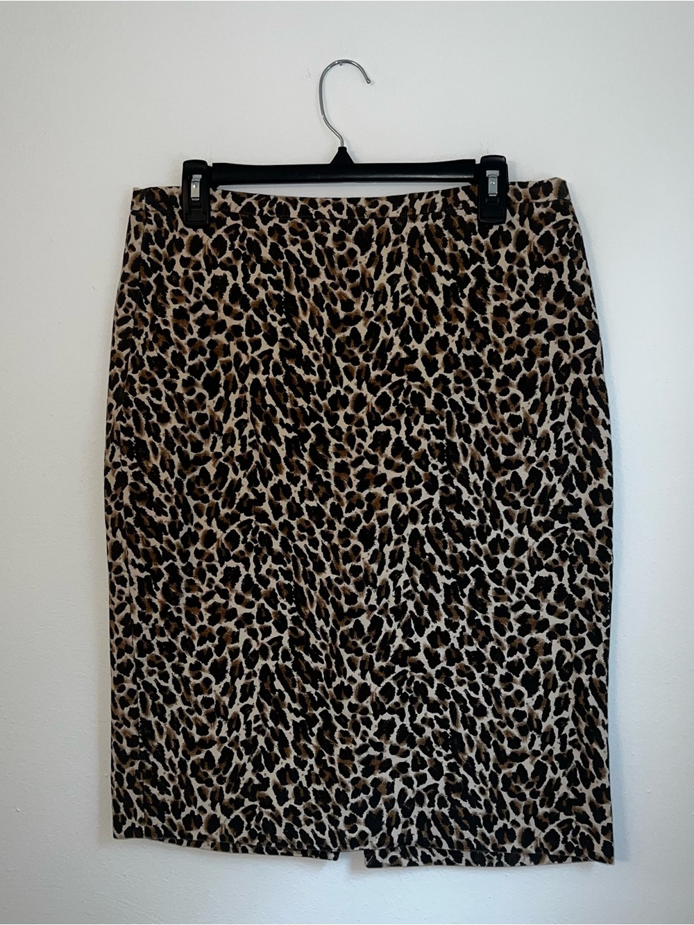 J. Crew Leopard-Print Pencil Skirt in Black and Brown